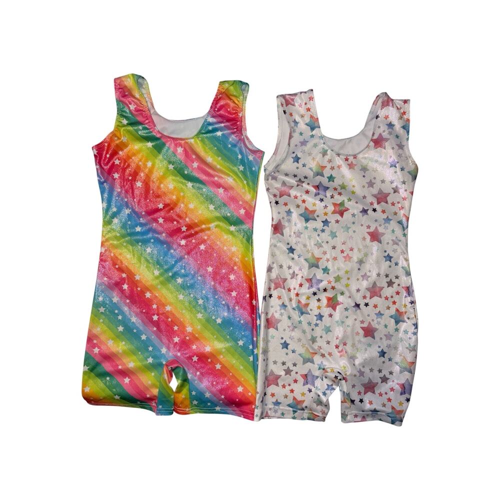 Lot of 2 Gymnastics Leotards Girls 9 10 yrs
